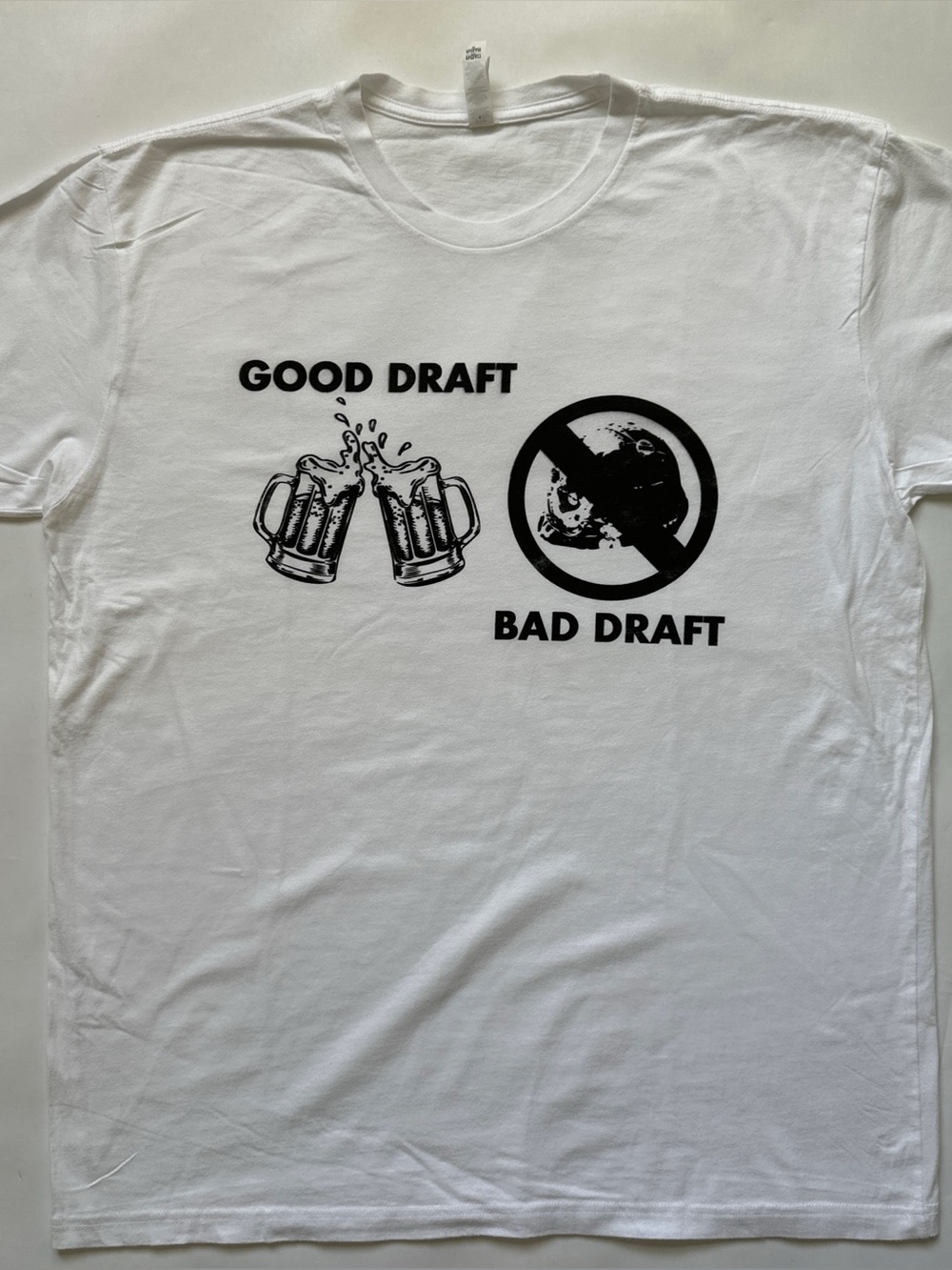 Vintage Americana peace propaganda festival drinking party draft beer slogan tee